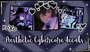 Aesthetic Cybercore decals/decal id | For Royale high and Bloxburg ^-^