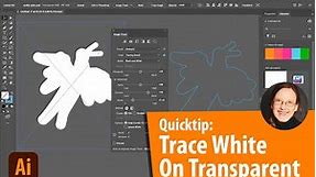 Quick Tip: How to Image Trace a White Shape in a Transparent Image in Illustrator