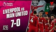 Highlights & Goals: Liverpool vs. Man. United 7-0 | Premier League | Telemundo Deportes
