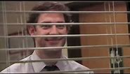 stan twitter - Jim Halpert smiling through blinds The Office