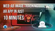 Web-AR Image Tracking AR Application in just 10 minutes(Brand New Way - 2021)