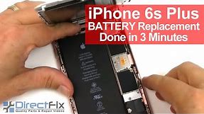 iPhone 6S Plus Battery Replacement Shown in 3 Minutes