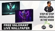 FREE VALORANT LIVE WALLPAPER | FREE WALLPAPER ENGINE | VALORANT AGENT WALLPAPER | ANY VIDEO AS WALL