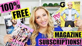 How to Score 100% Completely FREE Magazine Subscriptions!🙌