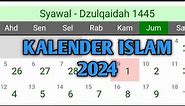 Kalender Islam ( Hijriyah ) Tahun 2024 M