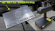 3D Metal Engraving W/ ComMarker B4 Fiber Laser: Review