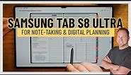 How to Use the Samsung tab 8 and S Pen for Note-taking | OneNote | Noteshelf | Samsung Notes