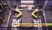 Dual Case Robotic Palletizing System with Corner Board Stretch Wrapper - Kaufman Engineered Systems