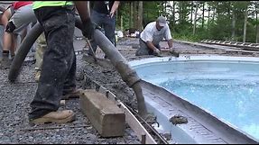 Forming and Pouring Cantilevered Concrete Pool Coping with Z Poolforms