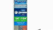 Tapcon 1/4 in. x 1-3/4 in. 410 Stainless Steel Hex-Head Concrete Anchors (8-Pack) 26120
