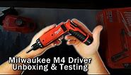 Unboxing & Testing the Milwaukee M4 Electric Screwdriver