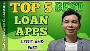 TOP 5 BEST LOAN APPS IN THE PHILIPPINES - FAST AND LEGIT | VLOG NO. 156