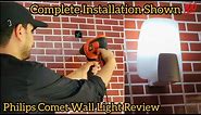 Philips Comet Wall Light Review & Installation | Philips Wall Lamp 30575 Non Rechargeable Light