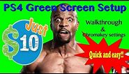 PS4 Green Screen Chroma Key Setup & How to make a Green Screen for $10! (EASY)