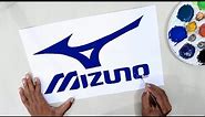 How to draw the Mizuno logo @Mizuno
