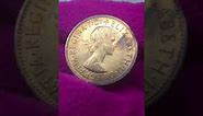 ONE PENNY 1964 .. ELIZABETH II DEI GRATIA REGINA F D ..Vintage World Coin