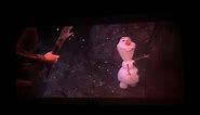 Sad Olaf scene in Frozen 2.