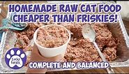 Homemade Raw Cat Food Recipe That's Cheaper Than Friskies! S6 E3 Complete Balanced Raw Cat Food