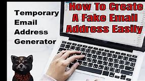 How To Create A Fake Email Address