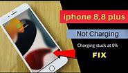 How to fix iPhone 8 Plus won't charge!Charging stuck at 0% fix
