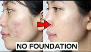 How to Cover Acne & Blemishes WITHOUT Foundation • easy & non cakey