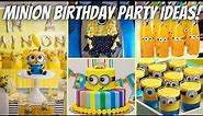 Minion Themed Birthday Party Ideas At Home | Minion Party Decoration ideas
