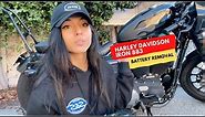 HOW TO Video Quick Battery Removal Harley Davidson Iron 883 Sportster Motorcycle