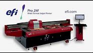 EFI Pro 24f Flatbed Printer Video