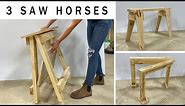 3 Awesome DIY Saw Horses