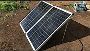 Adventure Kings 250 watt solar panel review for powering my iTECH1300P power station off grid
