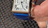 Cartier Tank MC Rose Gold Silver Dial Blue Strap Mens Watch W5330005 Review | SwissWatchExpo