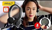 JABRA EVOLVE MS 20 from Shopee | TESTING it's noise canceling feature! [raindrops, tricycle sounds]
