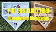 How To Make A Handmade Home Plate Championship Ring Display Case