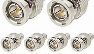 XRDS -RF BNC Compression Connector for RG6 Coaxial Cable BNC Male RG6 Connectors for CCTV, SDI, HD-SDI, Siamese, Security Camera(Pack of 10)
