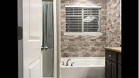 DIY Bathroom Surround Accent Wall