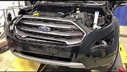 Ford EcoSport Titanium front bumper and fog light removal