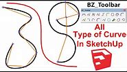 How to use Bezier Spline in SketchUp | Curve Tool