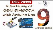 Interfacing of GSM SIM800A with Arduino Uno