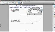 How to Use a Half-Circle Protractor