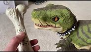 Working Mattel D-Rex Interactive Pet Robotic Dinosaur - With Bone Remote