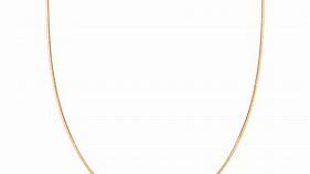 LANZOOM 18k Gold Snake Chain Necklace