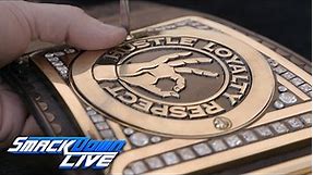 John Cena receives custom plates for his WWE Championship: SmackDown LIVE Exclusive, Jan. 31, 2017