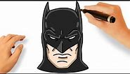 HOW TO DRAW BATMAN FACE EASY