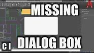 AutoCAD: How to Fix Missing Dialog Boxes (Open/Saveas etc..) - 2 Minute Tuesday