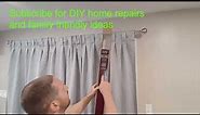 How to Install a Curtain Rod Over a Sliding Door or Window