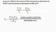 Pressure, Volume and Temperature Relationships - Chemistry Tutorial