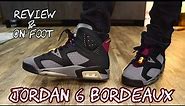 Nike Air Jordan 6 Bordeaux On Foot