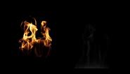 Fire Flame and Smoke | Motion Graphics | transparent background