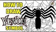 How to draw Venom Symbol/logo