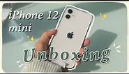 iphone 12 mini (white) unboxing *aesthetic*, camera comparison